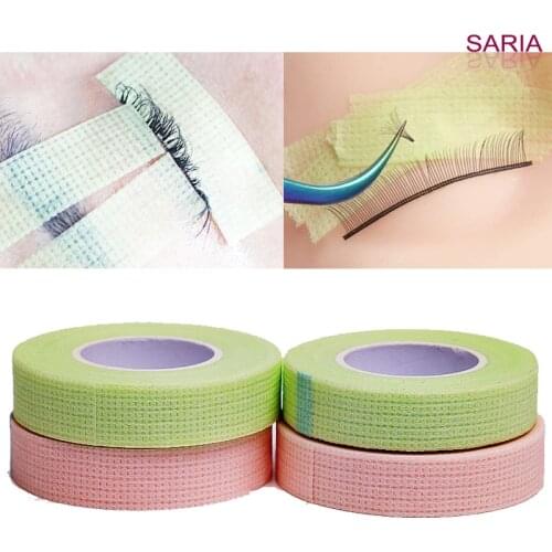 5pcs Non-Woven False Eyelash Extension Tape Anti-Allergy Easy Tear Eye Tapes For Grafting Fake Lash Eyeliner Tapes Anti-allergy