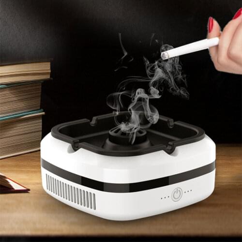 Ashtrays Home Smart Three-block Wind Speed Negative Ion Smoke Purifier To Remove Smoke Ashtray Festive Gift Recommendation