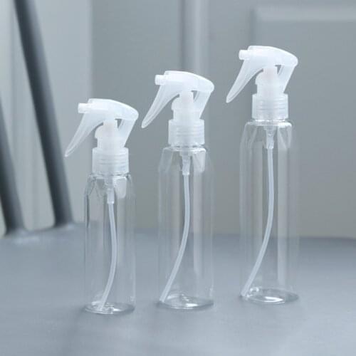 Transparent Empty Plastic Spray Bottle Portable Refillable Cosmetics Atomizer Plant Watering Liquid Dispensing Container