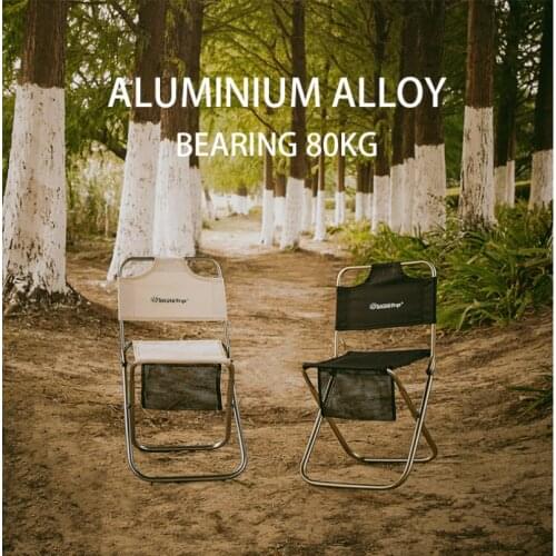 Outdoor Sketch Painting chair aluminum alloy folding stool back folding horse drawn Portable fishing Chairs Folding chair