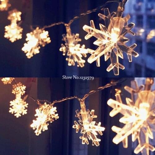 30M 300 LED Fairy String Lights Guirlande Lumineuse Snowflake Christmas Wedding Decor luminarias lamps Garland Luces Decorativas