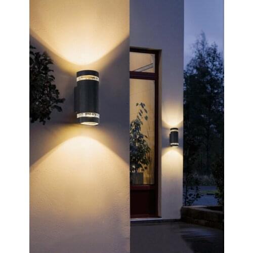 IP65 Waterproof Led Wall Lamp Outdoor Indoor Square Modern Minimalist Aluminum Wall Lights GU10 Bulb Courtyard Balcony Aisle
