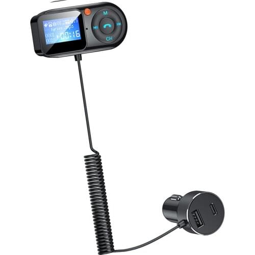 T1 Bluetooth FM Transmitter Radio MP3 Player 2 USB Charger Adapter TF Card