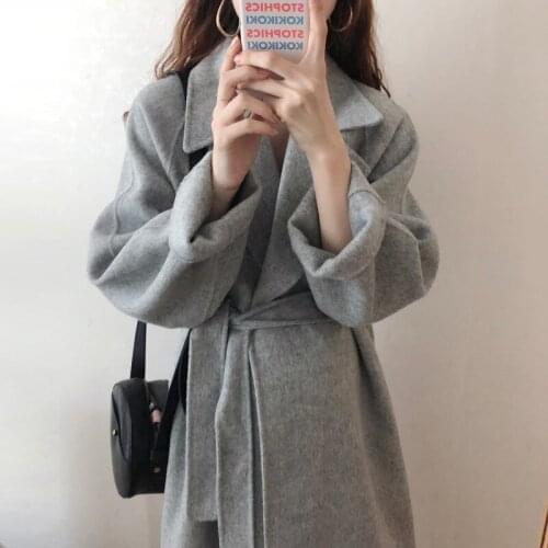 TaoYione Women's Gray Coats