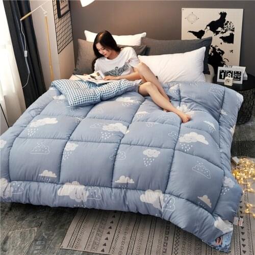 Thickened Warm Quilt Core Four Seasons General Autumn and Winter Silk Quilt Is Too Air Conditioning Quilt 1.5M