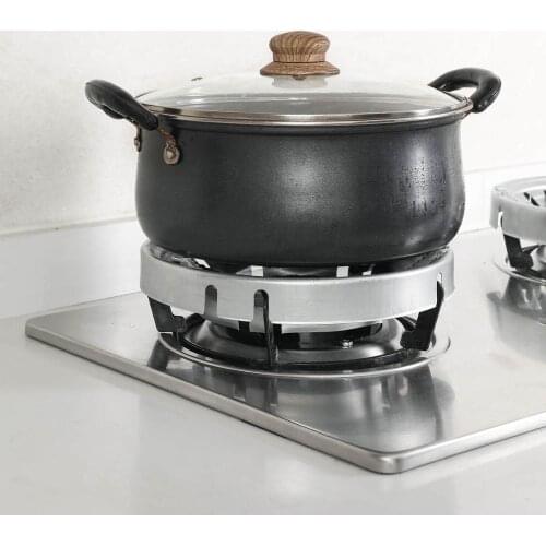 Windshield Thick Alloy Stove Fire Wind Energy Saving Cover Pot Rack Household Gas Stoves Polyethylene Stent Hoops Cooktop