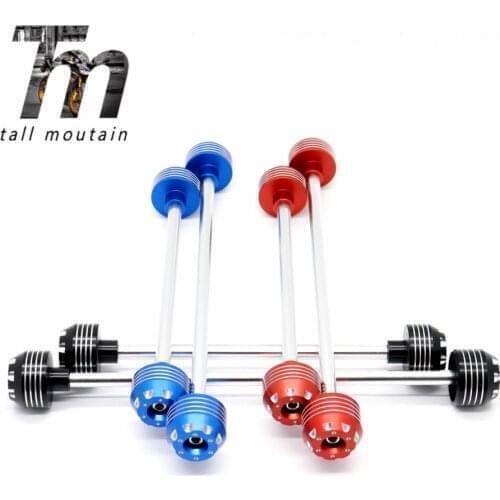 Rear Front Axle Fork Crash Sliders Motorcycle Wheel Protector Falling Protection For BMW S1000RR 2015-2018, S1000R 2014-2018