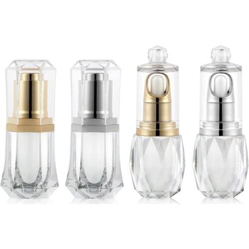 10ml Acrylic Dropper Bottle Container Refillable Tea Tree Oil Essential Pipette Eye Serum Acrylid Clear Plastic