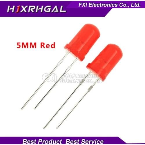 100pcs Red light-emitting Red turn Red 5mm led new original