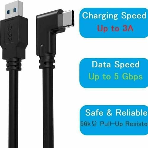 5M USB Type C Cable for Oculus Quest 2 Link Compatible VR Data Transfer Fast Charge USB 3.2 Type-C to USB C Adapter 3A Charging