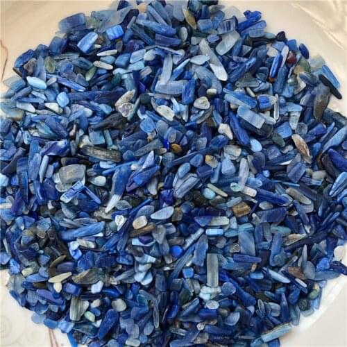 50g/100g Natural Kyanite Chips Gravel Healing Stones Home Ornament Tank Bonsai Decoration