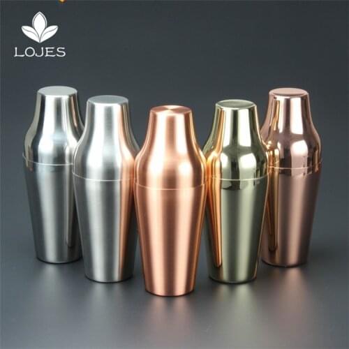 600ml Stainless Steel French Cocktail Shaker Classic and Elegant Bar Cocktail Shaker Bartender Bar Tool