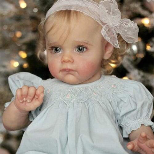 ADFO 22 Inches Maggi DIY Blank Kits Reborn Baby Toys Soft Vinyl Unpainted Unfinished Parts LoL Handmade Gifts Dolls For Girls