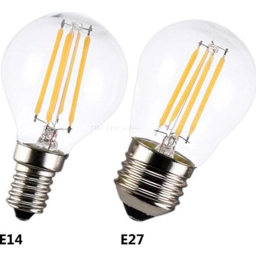Antique LED E27 Bulb Retro Lamp 220V 4W 8W 12W 16W LED Filament Light G45 Glass Ball Bombillas LED Bulb Edison Candle Light
