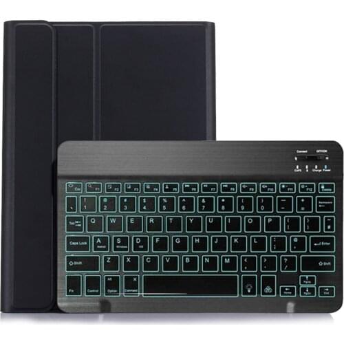 Wireless Bluetooth Keyboard Tablet Case For Samsung Galaxy Tab S7 Plus T970 T975 T976 12.4" 2020 With backlight Cover Funda+Pen