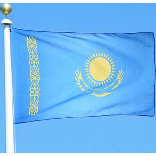Pcs Kazakhstan Flag 90150cm Hanging Flags OfficeActivityParadeHome Decoration Banner For Festival The World Cup Advantage