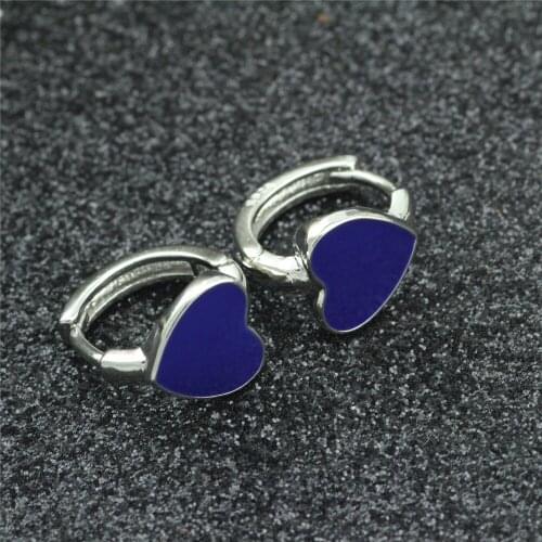 925 sterling silver ear clip Love color female money silver ear clip Fashion tremella clip The little girl jewelry gifts