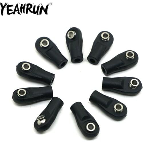 M4 Ball Head Holder Plastic Bend Pulling Rod End Ball Head Buckle Connecting Rod Head for 1/10 RC Crawler Model Cars SCX10 Parts