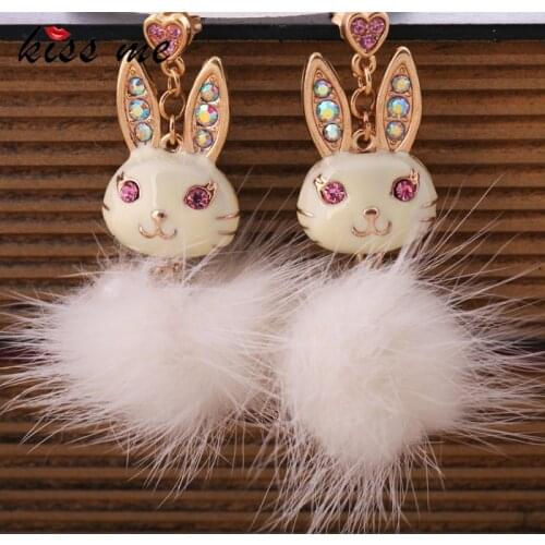 Fashion fashion earrings accessories rabbit womens earrings Factory Wholesale