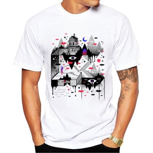 TEEHUB Abysm Printed Men T-Shirt Short Sleeve Tshirts Fashion Street t shirts Cool Hipster Essential Tee