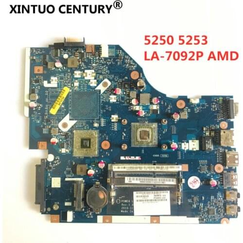 P5WE6 LA-7092P Laptop motherboard For ACER Aspire 5250 5253 Mainboard MBNCV02002 MBRJY02001 DDR3 100% full tested working