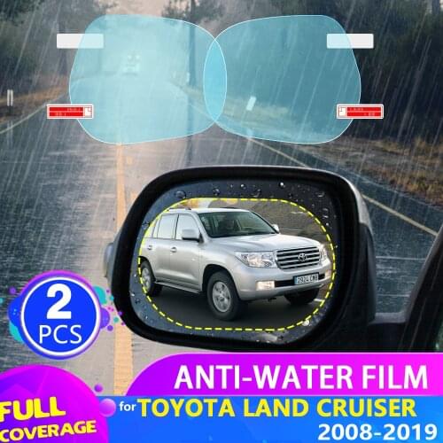 Car Rearview Mirror Film for Toyota Land Cruiser 200 J200 LC200 2008~2019 Full Cover Anti Fog Rainproof Sticker Accessories