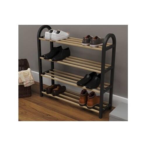 Shoe Rack Massive Wood 4 Layers