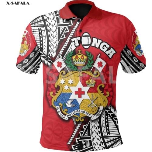 Samoa Polynesian Tokelau Fiji Maori 3D Over Printed Polo Shirt Men Women Unisex 1Thin Collar Short Sleeve Street Wear Casual Tee
