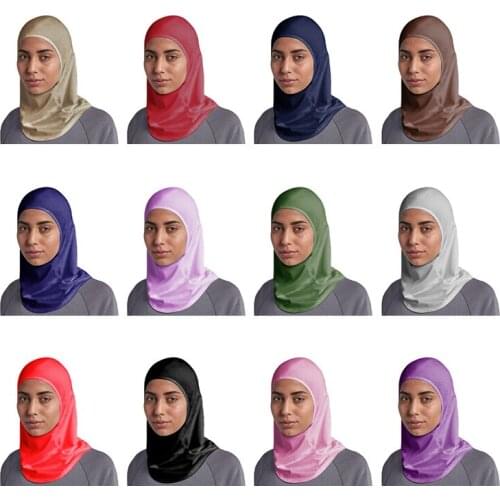 Underscarf Hot Sale Soft Muslim Full Cover Inner Womens Hijab bonnet Cap Headscarf Islamic Underscarf Neck Head Bonnet Hat