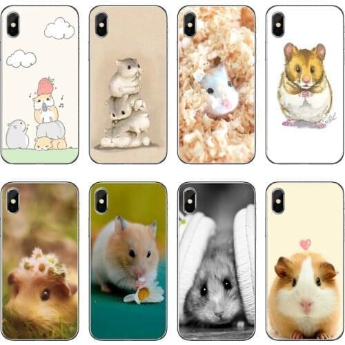 Silicon Soft Case For Huawei P30 P20 Pro P10 P9 P8 Lite Y5 Y6 Y7 Y9 P Smart Plus 2018 2019 cute hamster Painted TPU Phone Case