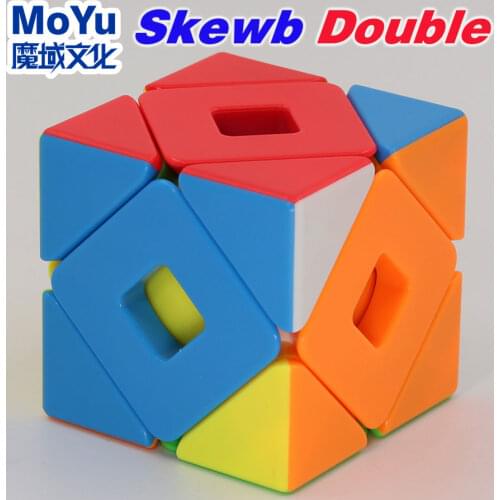 Magic cube puzzle MoYu MeiLong Skew Double cubo ribic puzzles twist gifts game cube educational toys