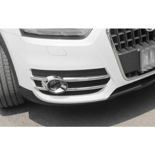 High quality 2pcs car Front Fog Lamp decoraiton protective cover for Q3 2013-2015
