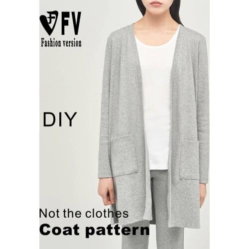 Ladies' high-elastic fabric knitted jacket garment pattern classic sewing design drawing BWT-81