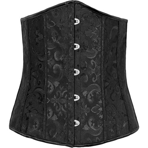 6XL Plus Size Brocade Underbust Corset Women Waist Trainer Waist Cincher Bridal Corsets and Bustiers Shapewear Gothic Clothing