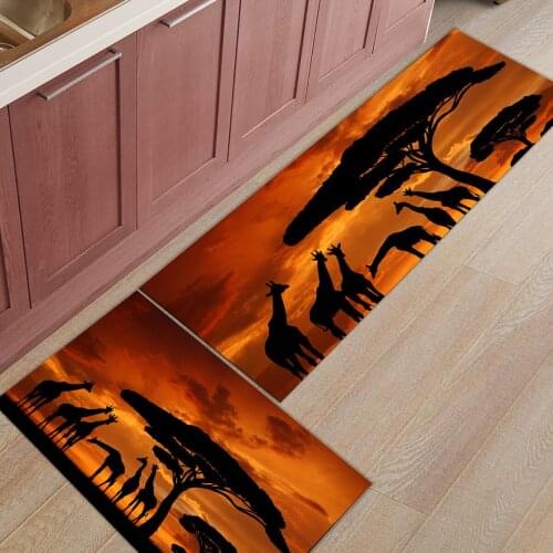 African beauty giraffe pattern Kitchen rug kitchen mat door mat floor mat home carpet Bathroom rug hallway carpet floor mat rug