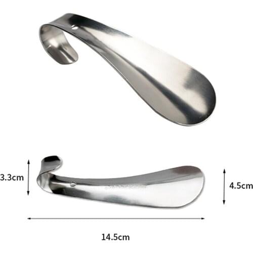 1pcs 14.5cm Stainless Steel Metal Shoe Horn Professional Shoehorn Spoon Shoehorn Shoes Lifter Tool