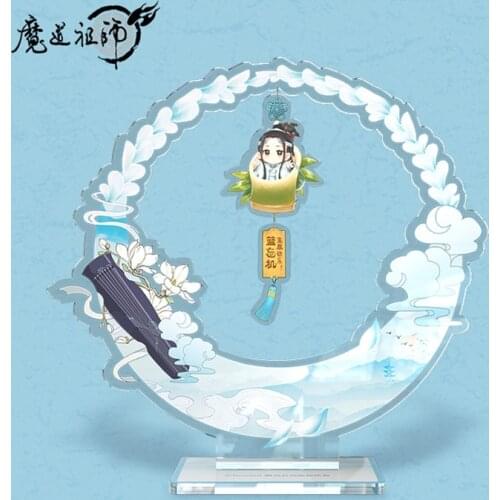 Anime Grandmaster of Demonic Cultivation Birthday Lan Wangji Acrylic Stand Figure Cosplay Model Plate MDZS Desk Decor Xmas Gifts