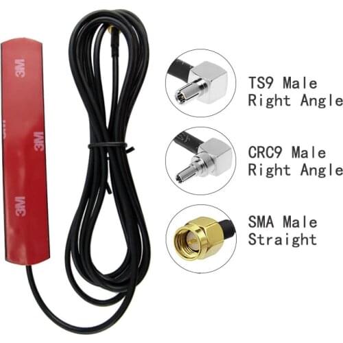 Universale WIFI Antenna 3G 4G LTE Patch Antenna 700-2700MHz 3dbi TS9 CRC9 SMA Male Connector Router Extension Cable Antenna
