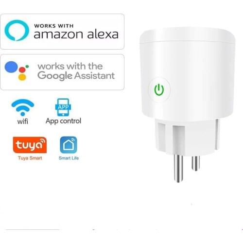 WIFI Wireless Remote Smart Socket For Alexa Google Home IFTTT Voice Control Power Socket Retardant PC Smart Outlet EU/US