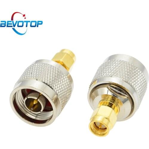 BEVOTOP 10 PCS/lot SMA Male Plug to N Male Plug Adapter RF Coax Connector Straight 50 Ohm