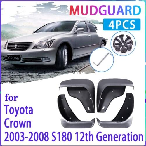 Car Mud Flaps for Toyota Crown S180 2003~2008 2004 2005 2006 2007 Mudguard Splash Guard Fender Mudflaps Auto Accessories