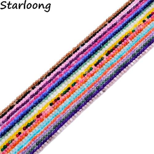 130pcs/lot 2-2.5mm many colors good quality faceted natural stone beads for DIY strand Bracelet necklaces jewelry making