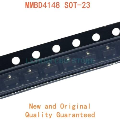 100PCS MMBD4148 SOT-23 1N4148 D4 SOT23 SMD Switch diode new and original IC Chipset