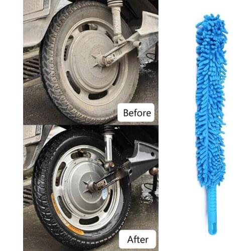 Flexible Extra Long Soft Microfiber Chenille Car Wheel Cleaner Car Microfiber Brush Wash Wheel Accessorie Wash Z5D2