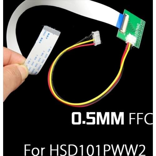 HSD101PWW2 LVDS Adapter Plate 0.5mm 30 Pin FFC FPC LVDS Conversion board 0.5 Pitch 30P FFC LVDS Connector HSD101PWW2 FFC LVDS