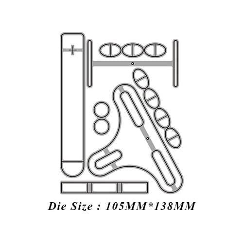 JMCRAFT New Sliding Machine Optical Card Metal Cutting Dies DIY Scrapbook Handmade Paper Craft Metal Steel Template Dies