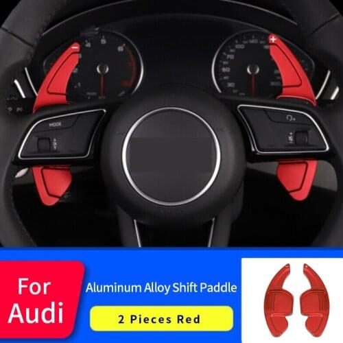 Hot 2pcs/set for A3 A5 A7 A8 S3 S5 S6 S7 S8 R8 Q3 Q5 Q7 car styling Steering Wheel Gear Shift Paddle Shifter extension