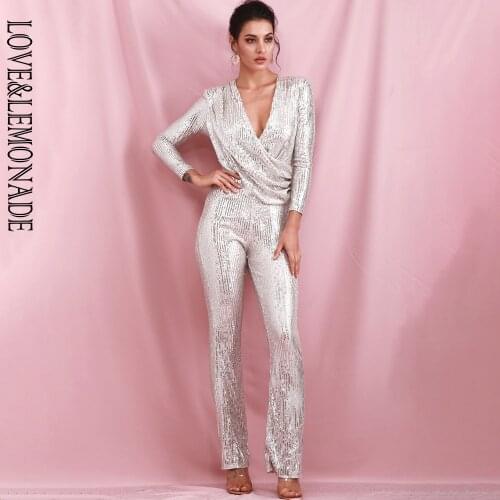 Женские вечерние брючные комбинезоны LOVE&LEMONADE China At AliExpress