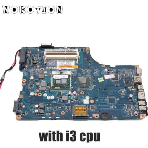 NOKOTION For Toshiba Satellite L500 L550 Laptop Motherboard 15.6 inch HM55 DDR3 K000092540 NSWAA LA-5321P Free cpu