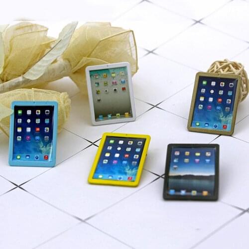 1/12 Dollhouse Simulation Mini Tablet Model Toy Accessory DIY Crafts Props Gift Kids Educational Toys for Children Gifts